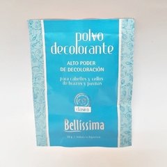 Polvo decolorante celeste bellísima x 50 gr