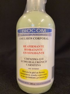 Emulsión corporal reafirmante Biocom