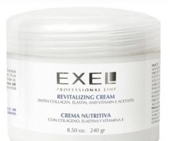 Crema nutritiva con colageno , elastina y vitamina E Exel 