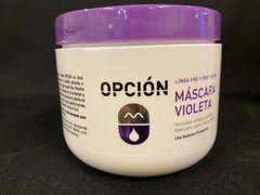 Máscara violeta opción 