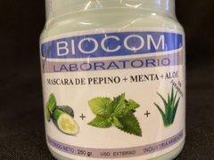 Máscara de pepinos , menta y aloe Biocom