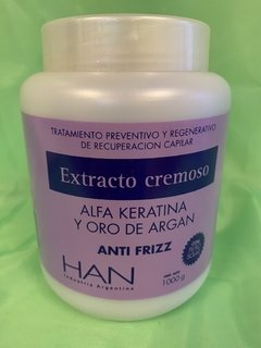 Baño de crema alfa keratina y oro de argan 