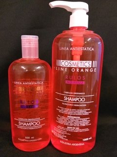 Shampoo line orange cosmetic line