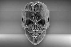 Anel de Prata Caveira - Skull Tuft - comprar online