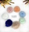 Pompom Achatado 4,5 cm cor rose, verde bebê, Salomon bebê, azul bebê, bege, azul Royal, branco - comprar online