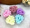 Pompom rígido de 1,5 cm cor rosa bebê, rose, azul bebê, amarelo bebê, lílas. - comprar online