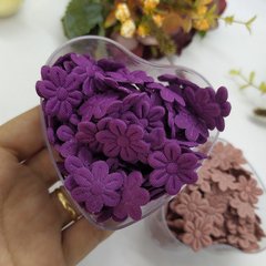 Flor de tecido pequena roxo,rose na internet