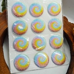 Boton tie dye Kit 4x4cm