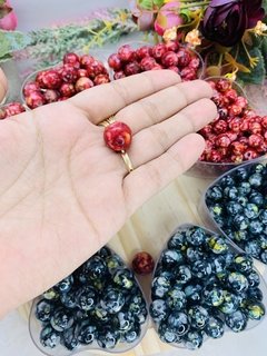 Perola Mesclada Marmorizada n10, n14, n16,n18. Cores Vermelha ou preta20g - Helô Tecidos e Armarinho