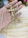 Crucifixo gg dourado, pct com uma unidade