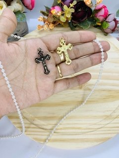 Crucifixo p dourado/ouro Velho pct com uma unidade