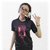 Camiseta  Gamer Girl, Preta, Manga curta, Unisex