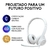 Headset Logitech H390, USB, Branco - 981-001285 - loja online