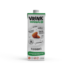 Vrink - Leche de Almendras original sin azúcar agregada x 1 Lts