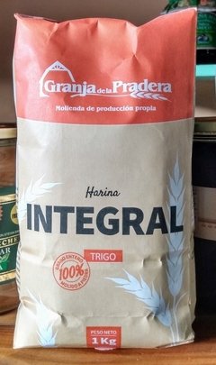 Harina de Trigo Integral organica fina La pradera x 1 kg