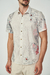 Camisa Linho Estampada Relax