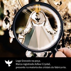 Amêndoa de Cristal Lapidado Asfour 50X29mm on internet