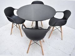 Combo Comedor 4 Sillon Eames Original + Mesa Tulip Redonda 1 mt - comprar online