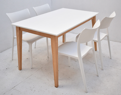 Combo Comedor 4 Silla Verona + Mesa Tulip 1.40 x 0,80 mt - tienda online