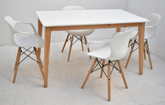 Combo Comedor 4 Sillon Eames + Mesa Tulip 1.40 x 0,80 mt en internet