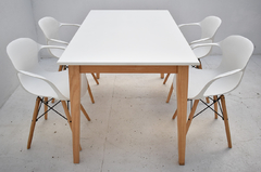 Combo Comedor 4 Sillon Eames + Mesa Tulip 1.40 x 0,80 mt - comprar online