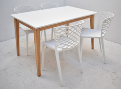 Combo Comedor 4 Silla Calegari + Mesa Tulip 1.40 x 0,80 mt ) - comprar online