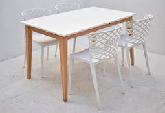 Combo Comedor 4 Silla Calegari + Mesa Tulip 1.40 x 0,80 mt ) - comprar online