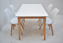 Combo Comedor 4 Silla Tulip + Mesa Tulip 1.40 x 0,80 mt - comprar online