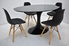 Combo Comedor 4 Silla Eames Original + Mesa Ovalada 1.50 x 1 mt - comprar online