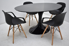 Combo Comedor 4 Sillon Eames + Mesa Ovalada 1.50 x 1 mt - comprar online