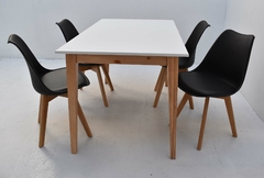 Combo Comedor 4 Silla Tulip + Mesa Tulip 1.40 x 0,80 mt - tienda online