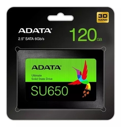 Disco Sólido Ssd Interno Adata Ultimate Su650 Asu650ss- 120gt-r 120gb Negro