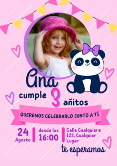 Tarjeta de invitación personalizada - comprar online