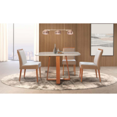 Sala De Jantar V10 6 Cadeiras 1,60m - comprar online