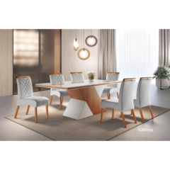 Sala de Jantar ES10 8 Cadeiras 2,20m - comprar online