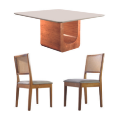 Imagem do Sala De Jantar Quadrada ML170 8 Cadeiras 1,50m