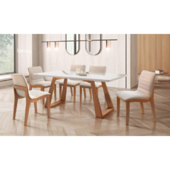 Sala De Jantar V50 8 Cadeiras 2,20m - comprar online