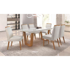 Sala De Jantar V60 6 Cadeiras 1,80m - comprar online