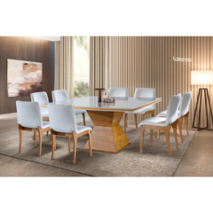 Sala de Jantar ES100 8 Cadeiras 1,50m - comprar online