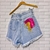 Shorts Jeans Onça Pink - Heaven Store