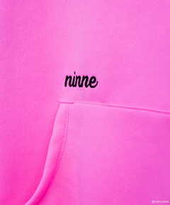 MOLETOM CANGURU NINNE BORDADO PINK NEON - comprar online