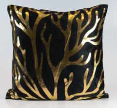 ALMOHADONES ESTAMPADOS CON NEGRO Y DORADO 45 X 45 CTMS 825SE100 01 - tienda online