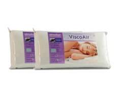 COMBO 2 ALMOHADAS VISCOELÁSTICA CON MEMORIA INCLUYE FUNDA VISCOAIR (70x40) ALTO 16 825MI222