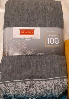 PIE DE CAMA 80X180CM RÚSTICO CON FLECOS 835AG362 - tienda online