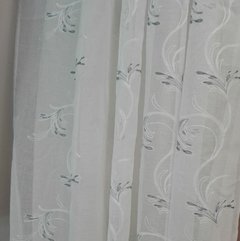 CORTINA DE ORGANZA BORDADA DOS PAÑOS 1.45M X 2.20M C/U 819SO222 01 - MI AJUAR