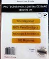 PROTECTOR PARA CORTINA DE BAÑO CON IMANES 834AM304 0101