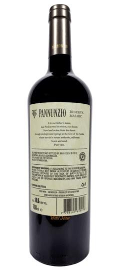 Pannunzio Reserva Malbec - comprar online