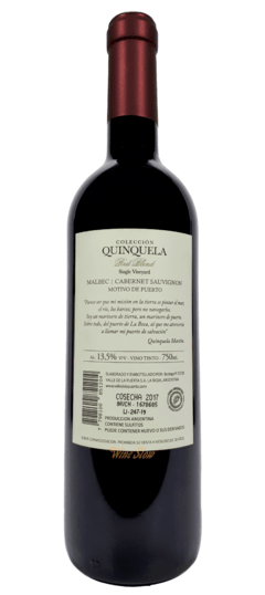 Colección Quinquela Malbec Cabernet Sauvignon 2017 - comprar online