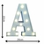 Letra Luminária Decorativa Luminosa Led 3D - Letra 22 cm - comprar online