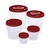 Conjunto de Potes Porta Mantimentos Transparente Rosca Com 5 tamanhos Plasútil